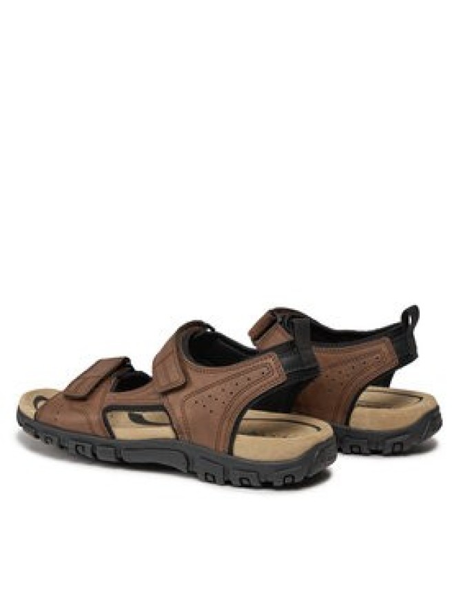 Geox Sandały Uomo Sandal Strada U4524B 000ME C6006 Brązowy