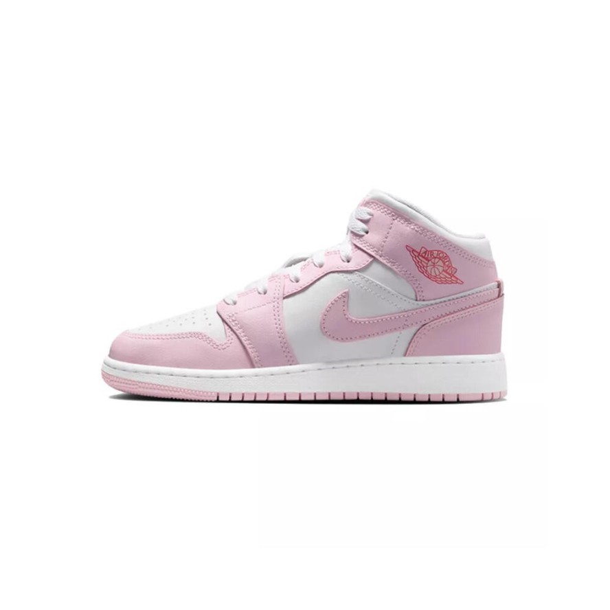 Buty Nike Air Jordan 1 MID GS Różowe/Białe