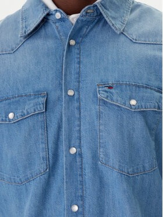 Tommy Jeans Koszula jeansowa Western DM0DM23029 Niebieski Regular Fit
