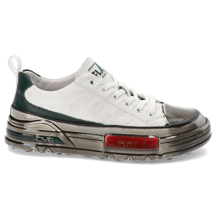 Białe Sneakersy John Doubare Sportowe Obuwie Męskie Premium