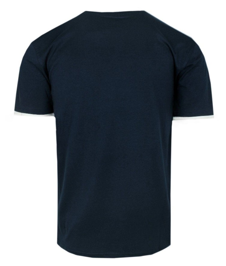 Koszulka Męska (T-Shirt) - PAKO JEANS - z Nadrukiem, Granatowa
