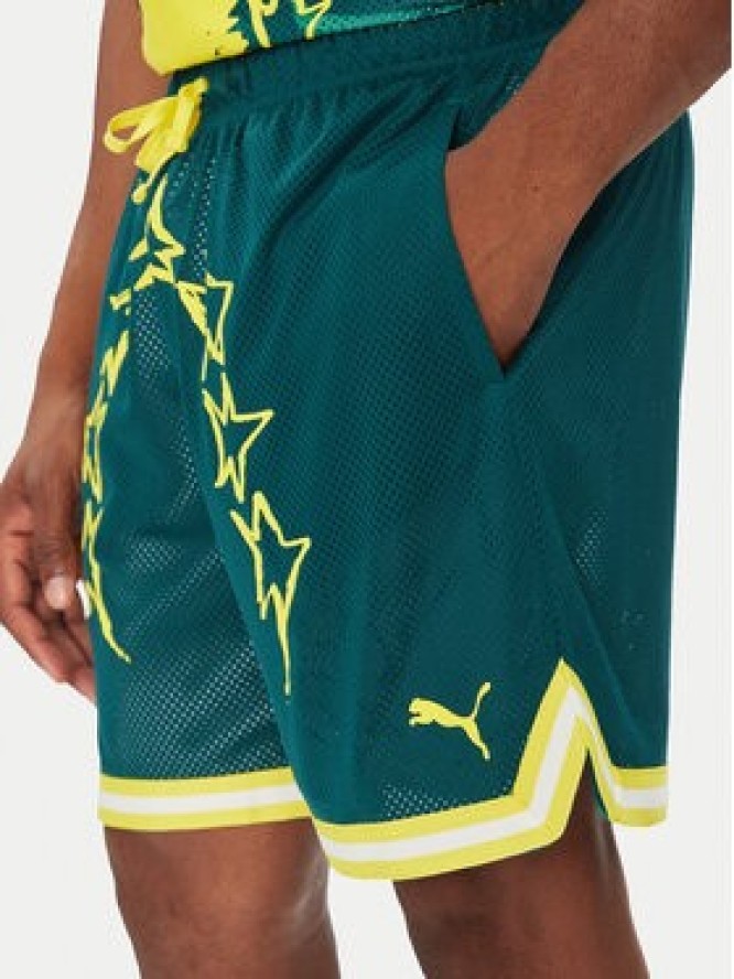 Puma Szorty sportowe 631703 Zielony Regular Fit