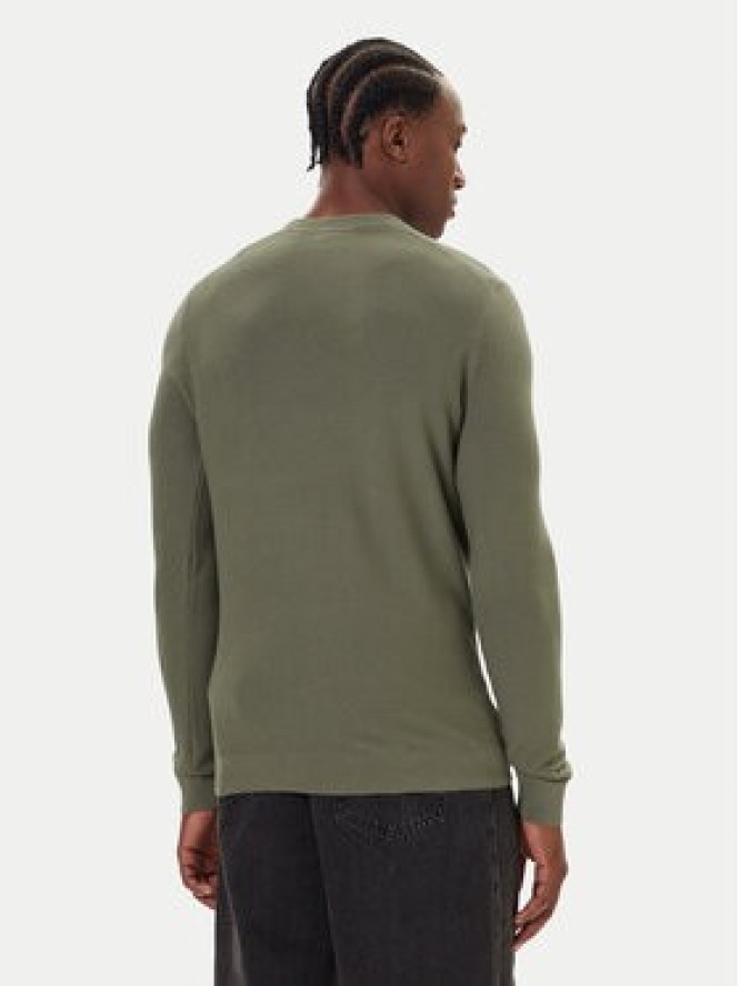 Mustang Sweter Elliot 1016844 Zielony Regular Fit