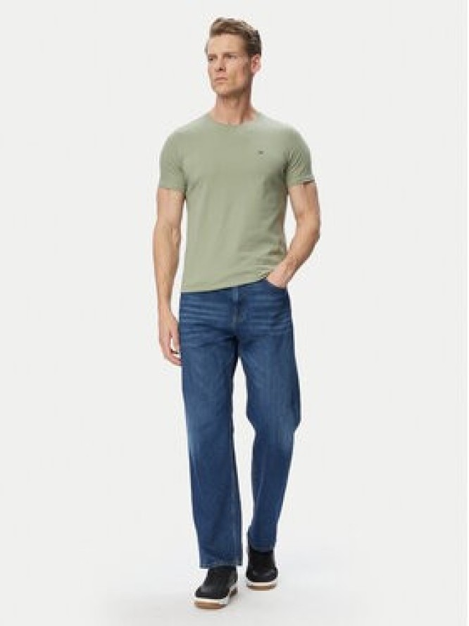 Tommy Jeans T-Shirt DM0DM04411 Khaki Slim Fit
