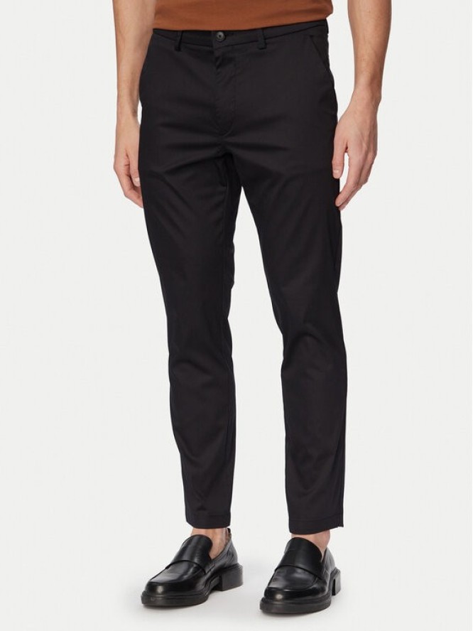 BOSS Spodnie materiałowe P-Kaiton1 50553841 Czarny Slim Fit