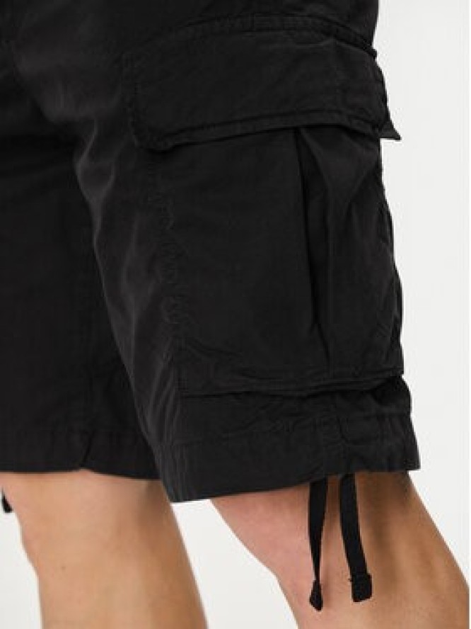 Jack & Jones Szorty materiałowe Cole 12253122 Czarny Loose Fit