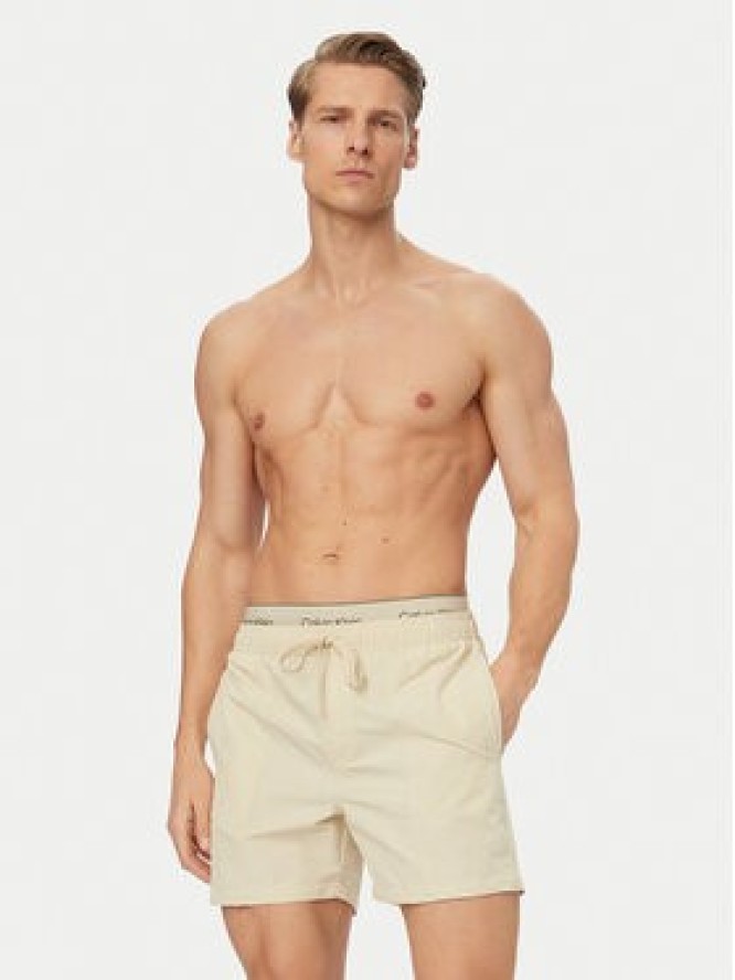 Calvin Klein Swimwear Szorty kąpielowe LV00N61017 Szary Regular Fit