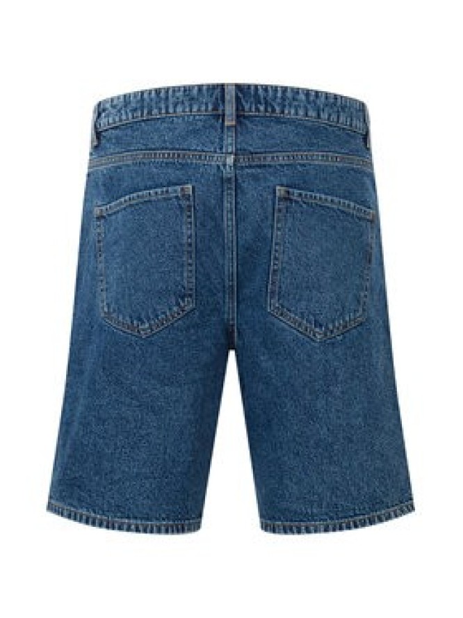 Solid Szorty jeansowe 21107657 Niebieski Straight Fit
