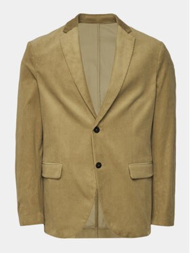 Sisley Marynarka 2SFRSW01B Beżowy Slim Fit