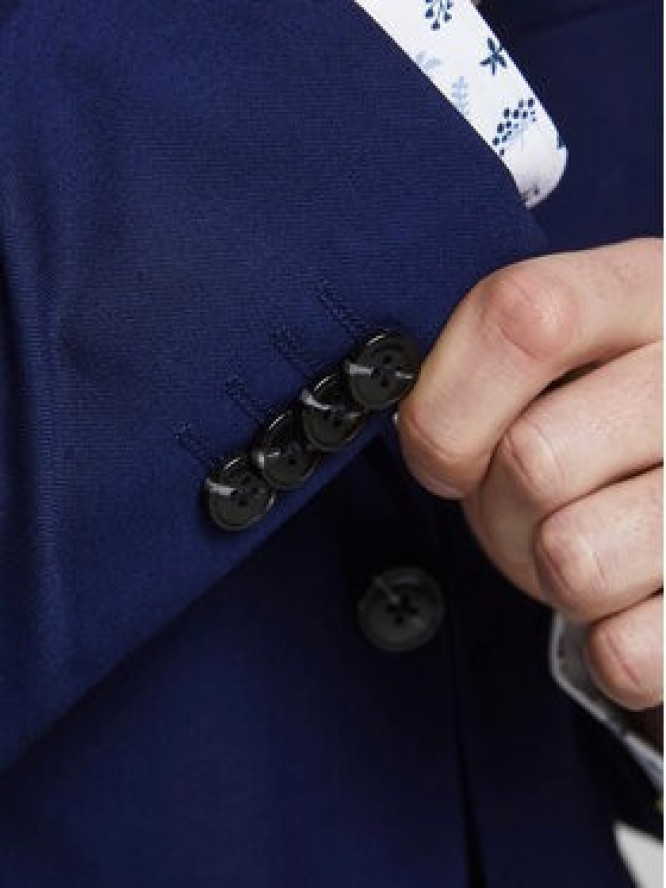 Jack & Jones Garnitur Franco 12181339 Granatowy Super Slim Fit