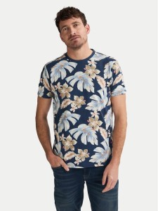 Petrol Industries T-Shirt M-1050-TSR655 Granatowy Regular Fit