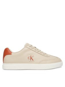 Calvin Klein Sneakersy Low Prof Cupsole Emb Lth HM0HM02124 Beżowy
