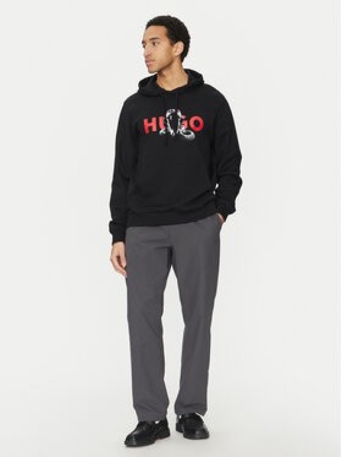 HUGO Bluza Dueleyo 50530580 Czarny Regular Fit