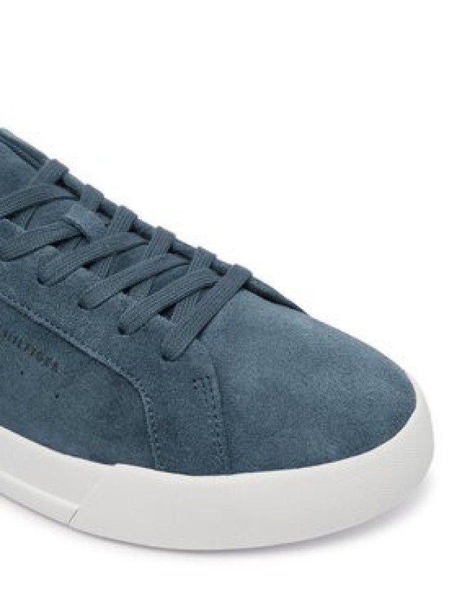 Tommy Hilfiger Sneakersy Th Court Suede FM0FM05824 Niebieski
