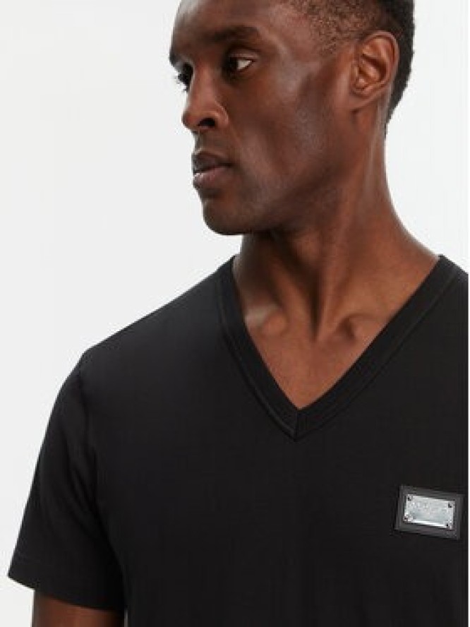 Dolce&Gabbana T-Shirt G8PT2T G7F2I Czarny Regular Fit