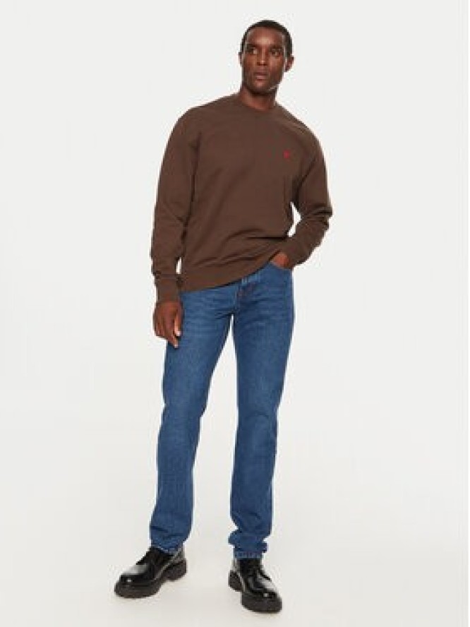 AMI Paris Jeansy HTR001DE0031 Granatowy Classic Fit