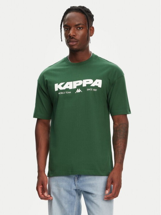 Kappa T-Shirt Nhisso 351S5MW Zielony Regular Fit