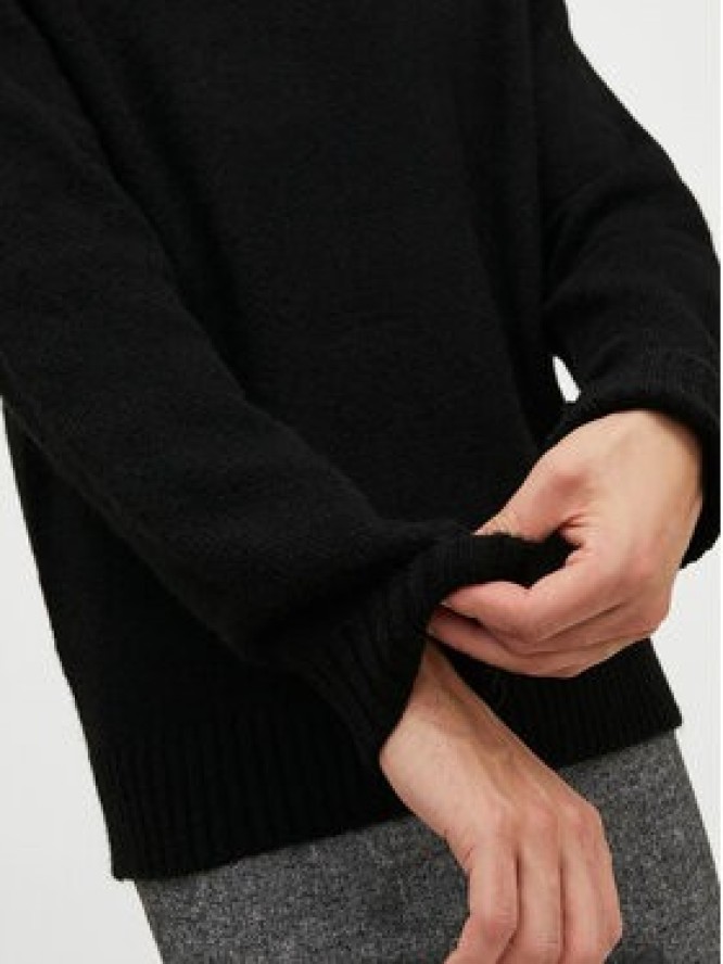 Jack & Jones Sweter Rollie 12215468 Czarny Relaxed Fit