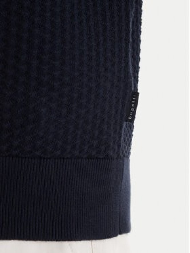 Bugatti Sweter 7100-15532E Granatowy Regular Fit