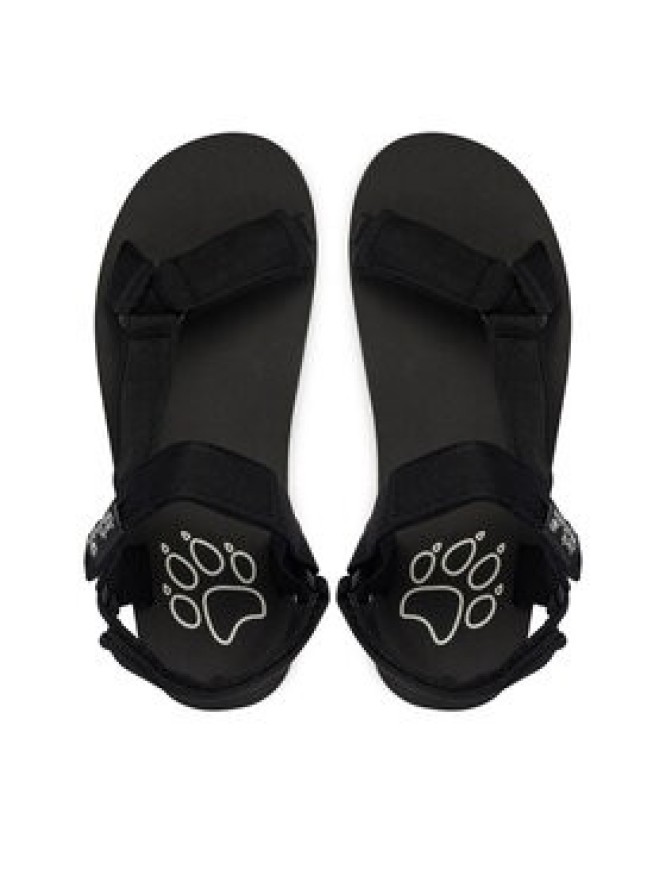 Jack Wolfskin Sandały Taiga A65621 Czarny