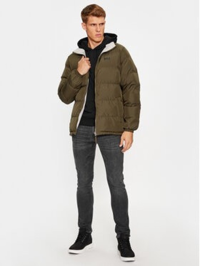Helly Hansen Kurtka zimowa Yu 23 Reversible Puffer 54060 Khaki Regular Fit