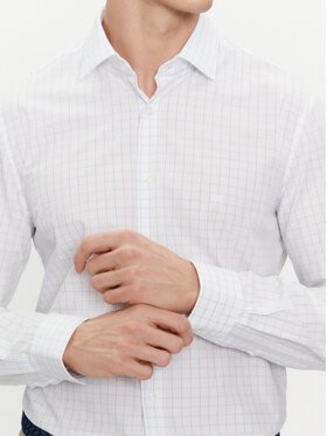 Calvin Klein Koszula K10K112303 Biały Fitted Fit