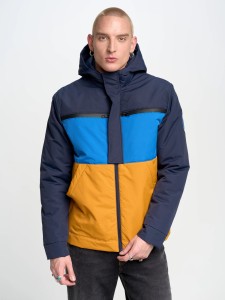 Kurtka męska z funkcją water resistant granatowa Hardes 403