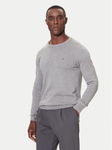 Tommy Hilfiger Sweter MW0MW14748 Szary Regular Fit