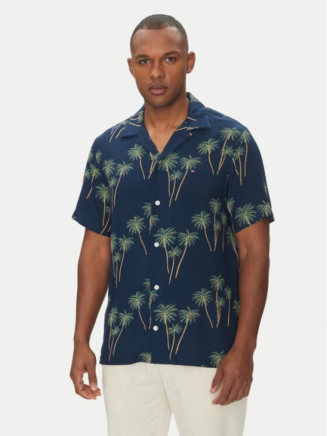 Tommy Hilfiger Koszula MW0MW38580 Granatowy Regular Fit