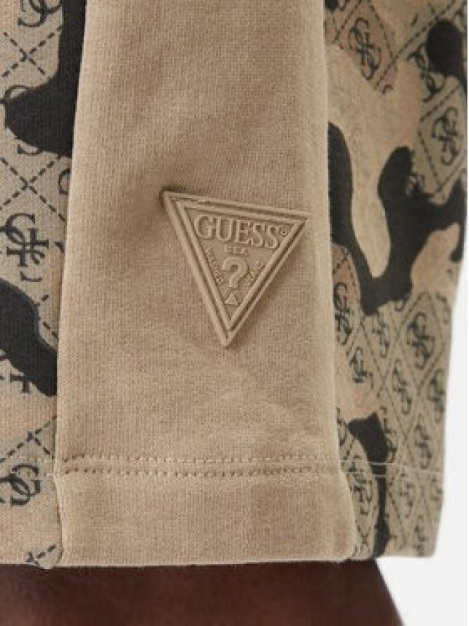 Guess Szorty sportowe Z6RD00 K9YI1 Beżowy Regular Fit