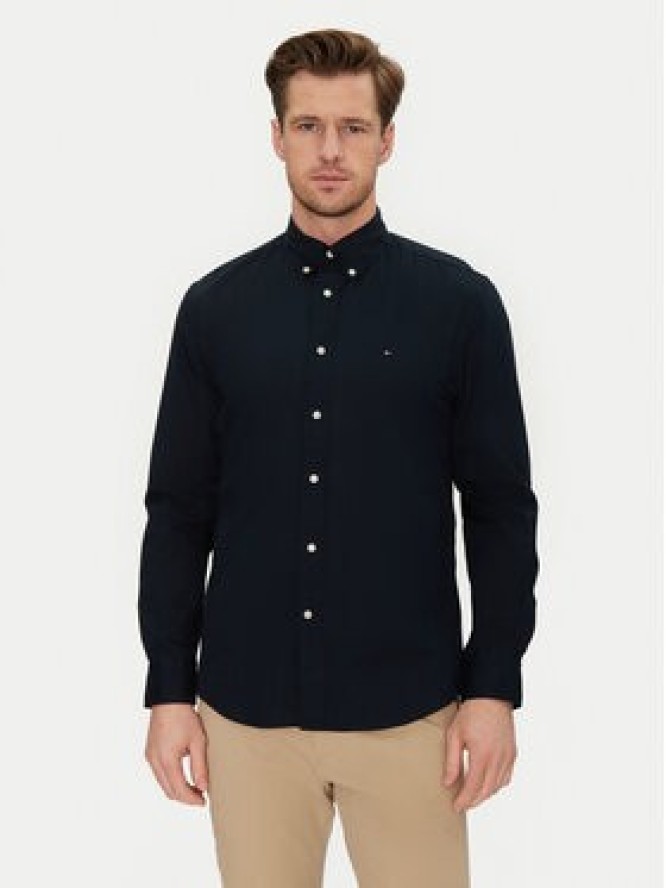Tommy Hilfiger Koszula Core Flex MW0MW39988 Granatowy Regular Fit
