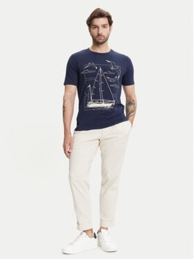 Ysabel Mora T-Shirt 90509 Granatowy Regular Fit