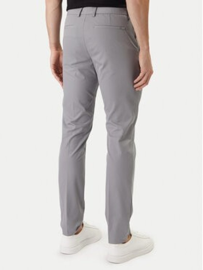 BOSS Chinosy P-Kaiton1 50543945 Srebrny Slim Fit