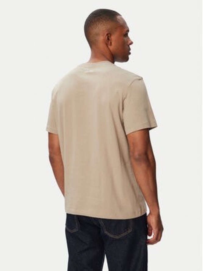Calvin Klein Jeans T-Shirt LV04RG822G Beżowy ciemny Regular Fit