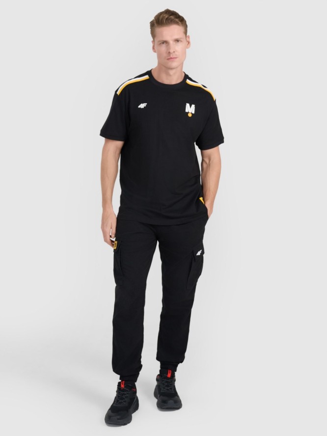 4F T-shirt regular z nadrukiem uniseks 4F x Drift Masters - czarny 3XL