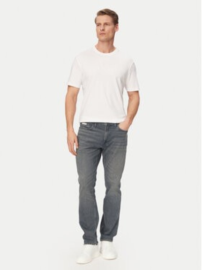 Calvin Klein T-Shirt LV04LF243G Biały Regular Fit