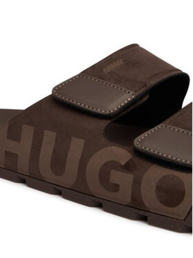 HUGO Klapki Evander 50563303 Brązowy
