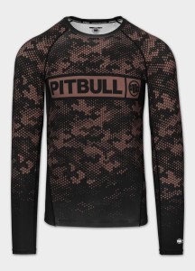 Męski Rashguard longsleeve PITBULL koszulka techniczna HEX CAMO HILLTOP
