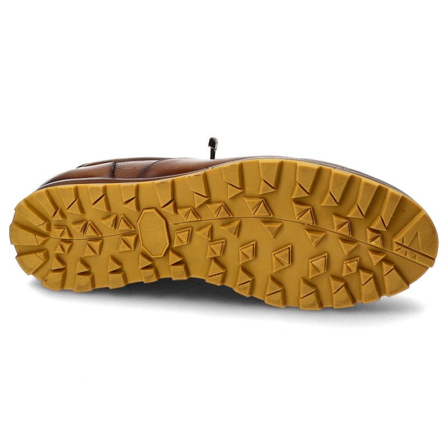 Brązowe Półbuty Brooman Eleganckie Obuwie Męskie