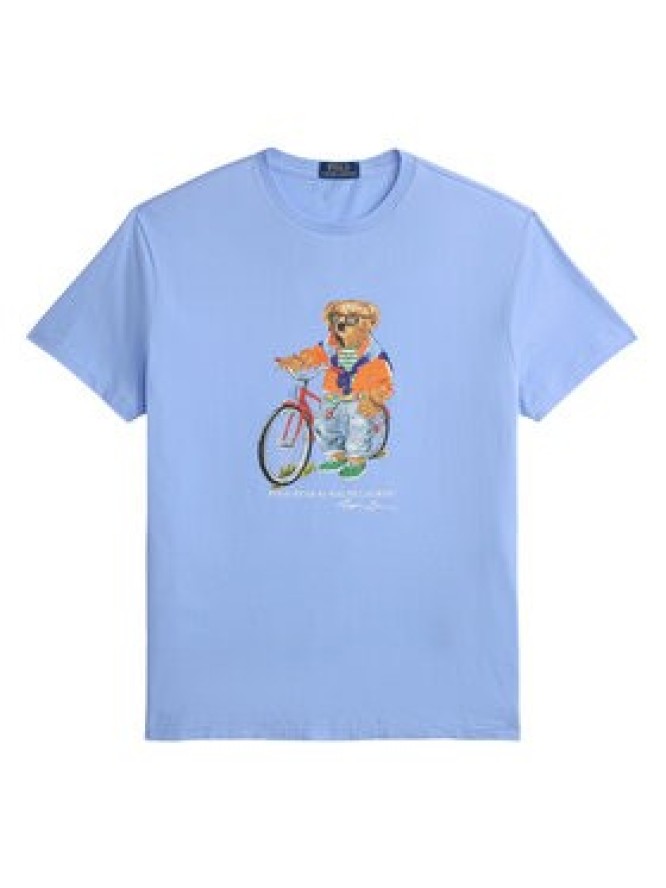 Polo Ralph Lauren T-Shirt 710B16612001 Niebieski Regular Fit