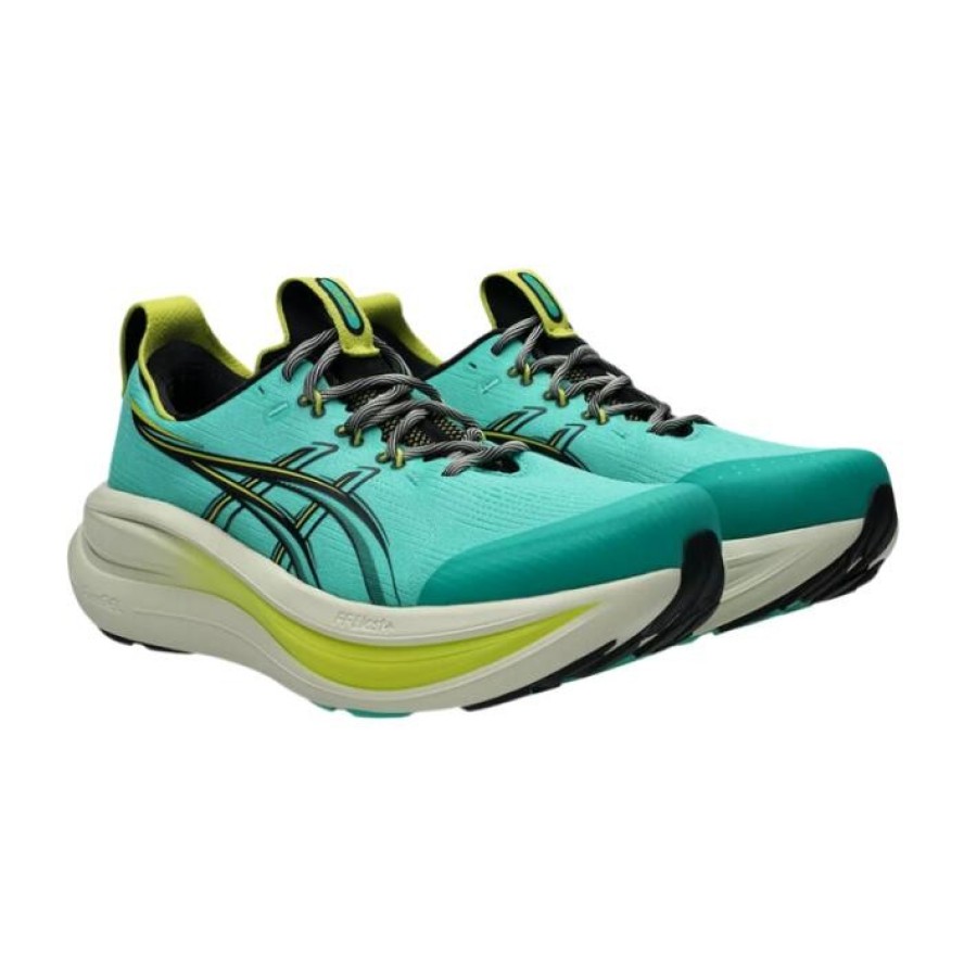 Buty do biegania ASICS Gel-Nimbus 28 TR Zielony/Niebieski