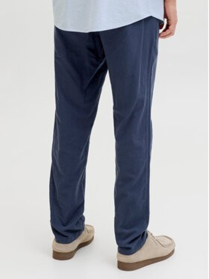 Jack & Jones Chinosy Stace 12248604 Granatowy Tapered Fit