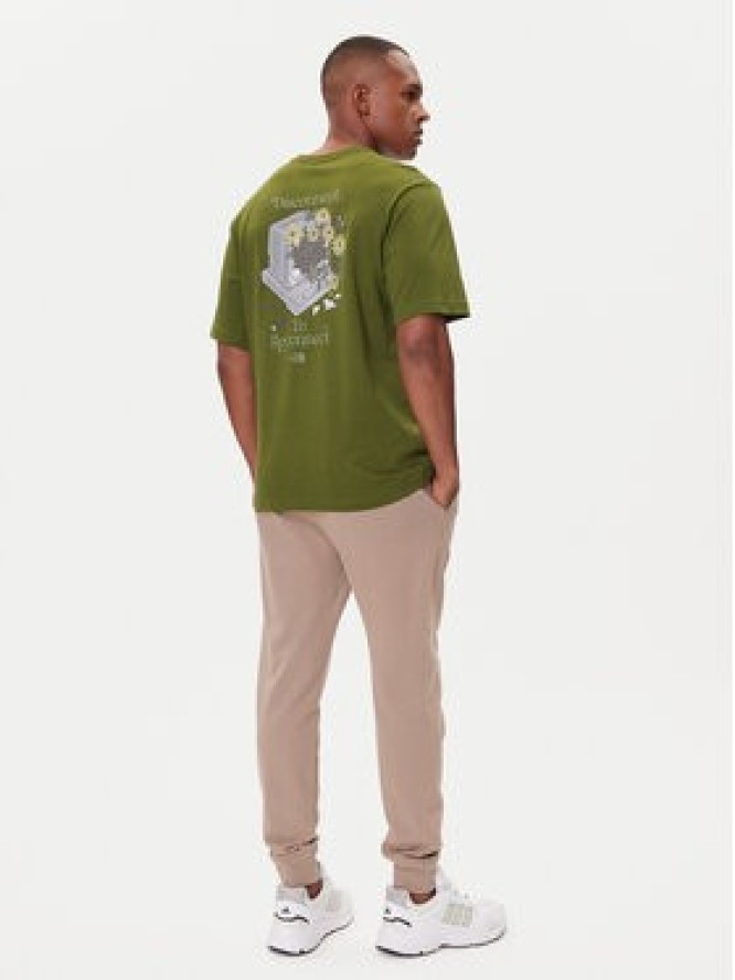 The North Face T-Shirt Connect NF0A8EGW Zielony Relaxed Fit