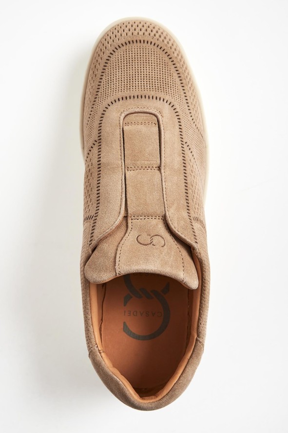 Sneakersy męskie zamszowe CESARE CASADEI