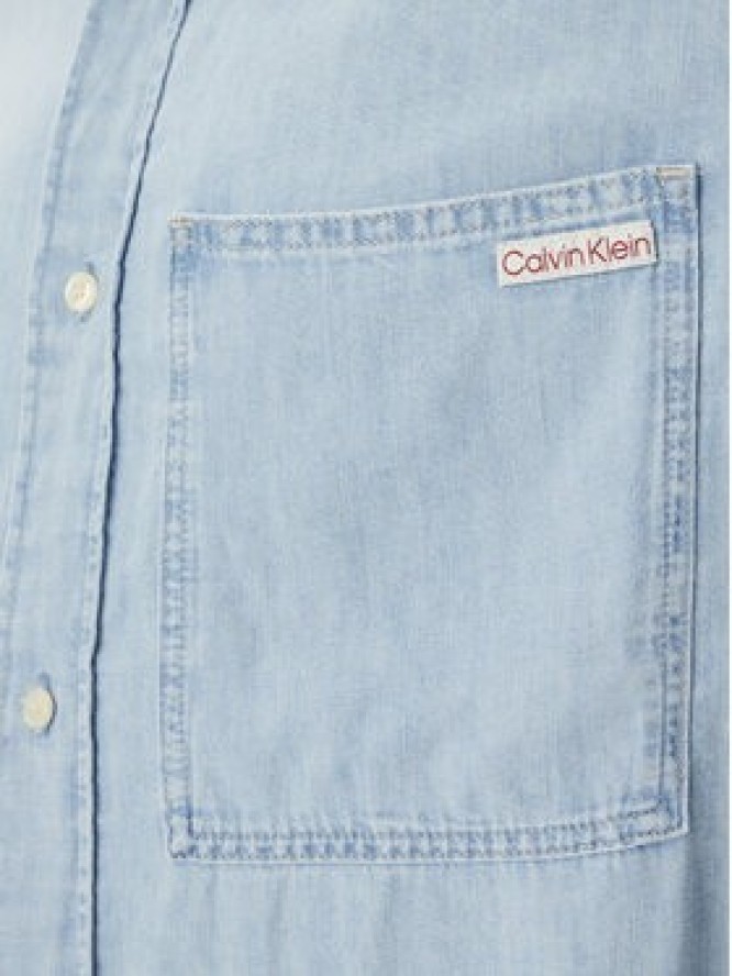 Calvin Klein Jeans Koszula jeansowa J30J327508 Niebieski Regular Fit