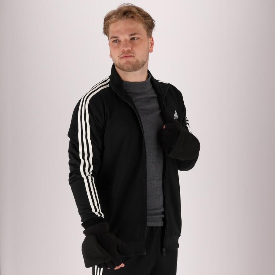 Rękawiczki termiczne z palcami - Męskie - Czarne - 2 pary