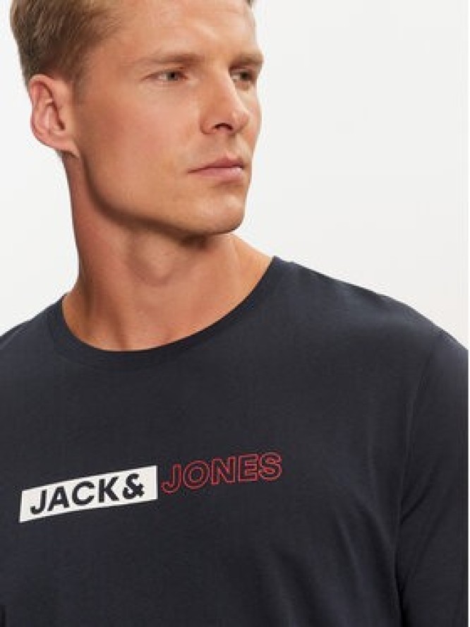 Jack & Jones T-Shirt Corp 12233999 Granatowy Standard Fit