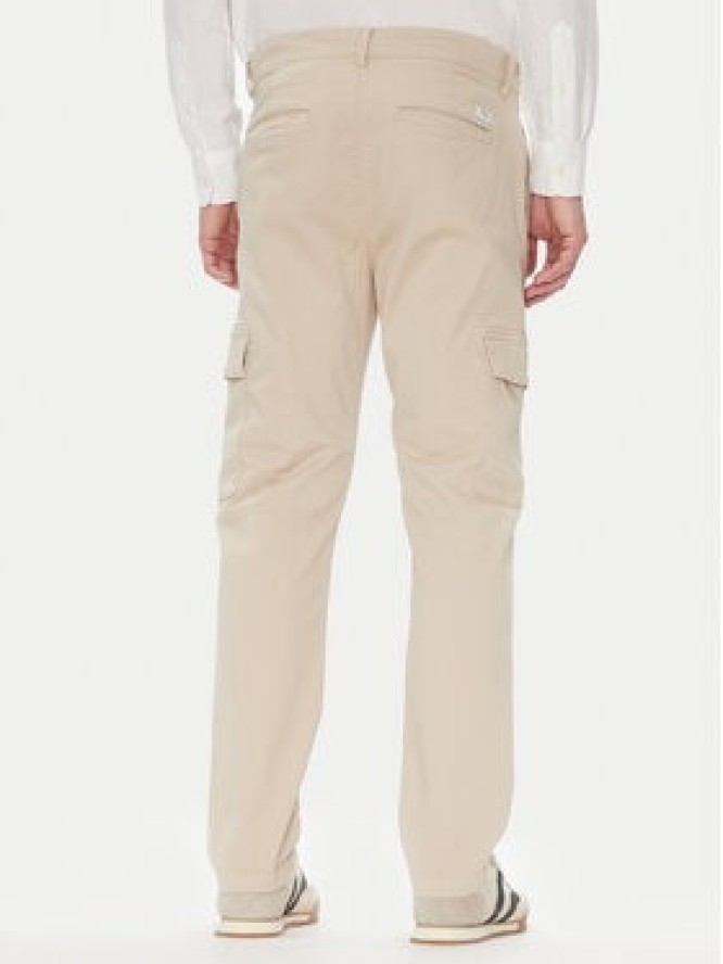 Pepe Jeans Spodnie materiałowe PM211907 Beżowy Slim Fit