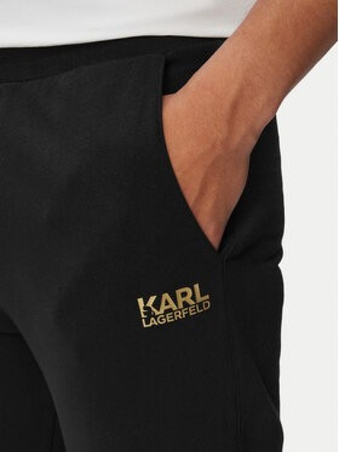 KARL LAGERFELD Spodnie dresowe 705782 563917 Czarny Regular Fit