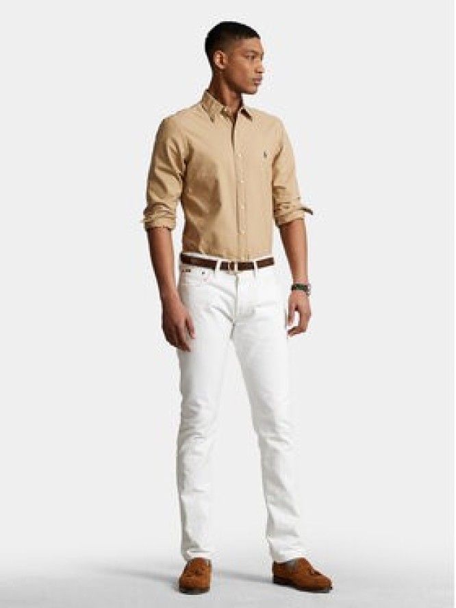 Polo Ralph Lauren Koszula 710889739001 Beżowy Slim Fit